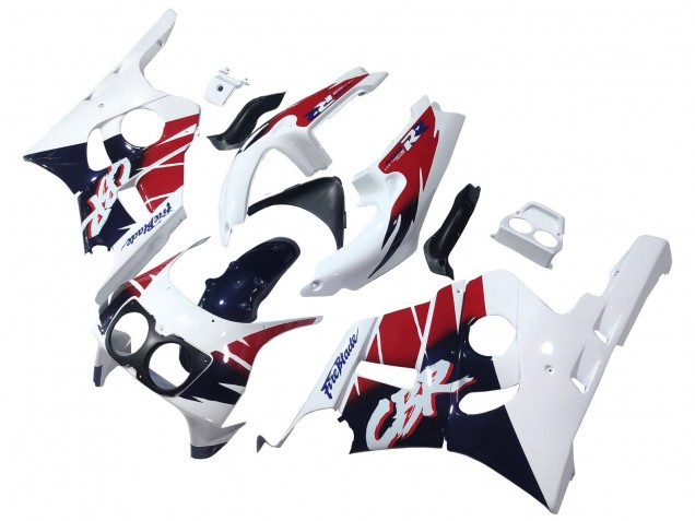 Carena Moto Honda CBR400RR NC29 1990-1999 - Bianco Rosso Blu Scuro Fireblade