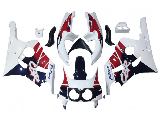 Carena Moto Honda CBR400RR NC29 1990-1999 - Bianco Rosso Blu Scuro Fireblade