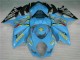 Kit Carena Moto Suzuki GSXR 1000 2007-2008 - Blu Oro Nero Rizla