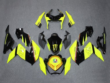 Carena Moto Kawasaki Z250/Z300 2015-2016 - Giallo Nero Lucido Mostro