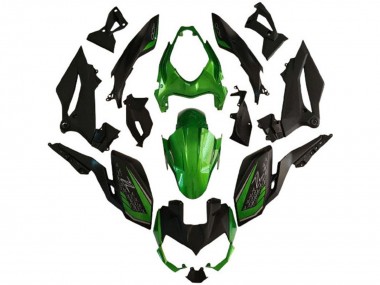 Carena Moto Kawasaki Z400 2018-2024 - Verde Nero Opaco