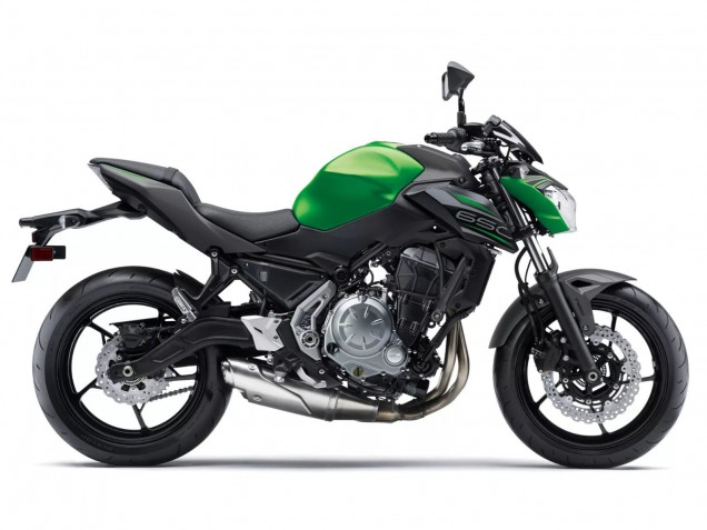 Carena Moto Kawasaki Ninja Z650 2017-2019 - Nero Verde Argento