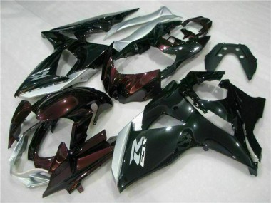 Carene Moto Suzuki GSXR 1000 2009-2016 - Nero Lucido Argento Bianco