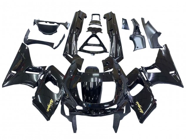 Carena Moto Kawasaki ZZR600 1998-2003 - Nero Lucido Oro Ninja