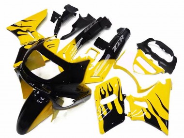 Carena Moto Kawasaki ZZR600 1998-2003 - Giallo Nero Fiamma