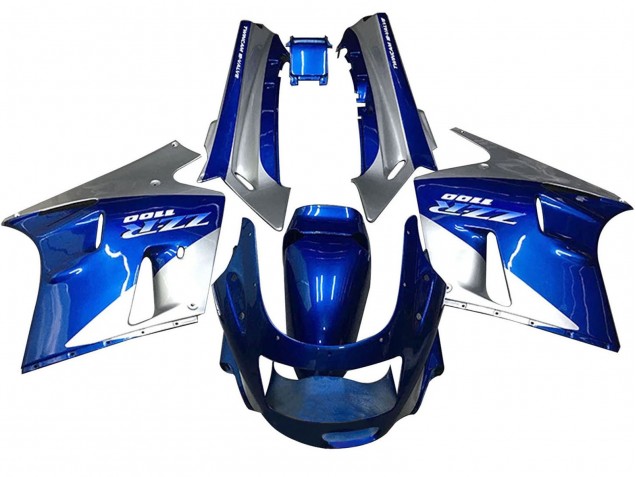 Carena Moto Kawasaki ZZR1100 1990-1992 - Blu Bianco Grigio