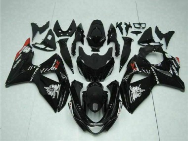 Carene Moto Suzuki GSXR 1000 2009-2016 - Nero Lucido Rosso Faro Motul