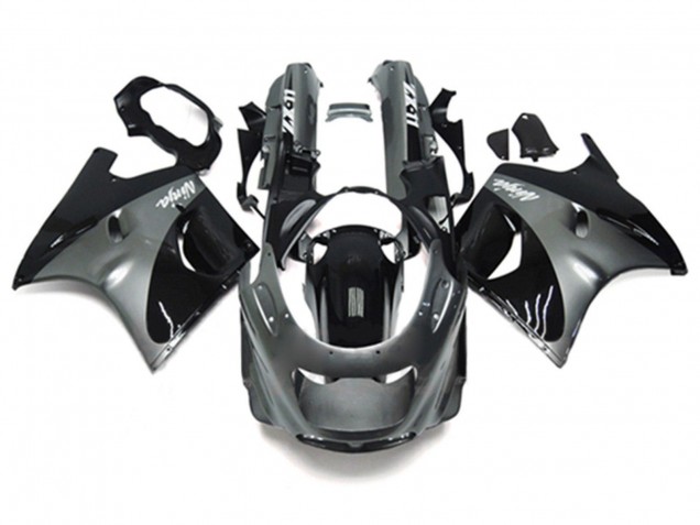 Carena Moto Kawasaki ZZR1100 1993-2003 - Grigio Nero Ninja