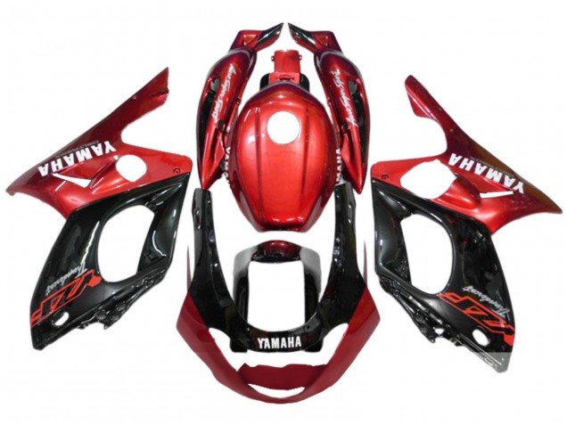 Carena Moto Yamaha YZF600R Thundercat 1996-2007 - Rosso Nero Argento