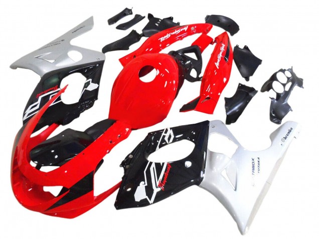 Carena Moto Yamaha YZF600R Thundercat 1996-2007 - Rosso Nero Argento