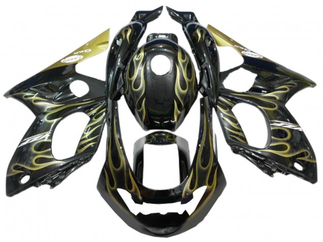 Carena Moto Yamaha YZF600R Thundercat 1996-2007 - Nero Oro Fiamma
