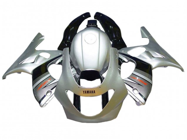 Carena Moto Yamaha YZF600R Thundercat 1996-2007 - Argento Grigio Nero Lucido
