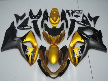 Carene Moto Suzuki GSXR 1000 2009-2016 - Oro Nero Opaco