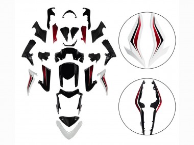 Carena Moto Suzuki GSX-S 1000 2015-2020 - Nero Rosso Bianco