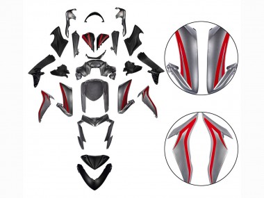 Carena Moto Suzuki GSX-S 1000 2015-2020 - Rosso Argento