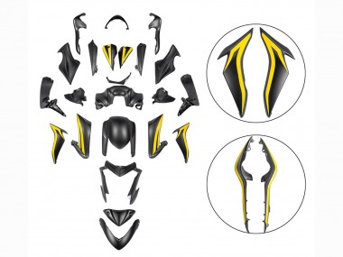 Carena Moto Suzuki GSX-S 1000 2015-2020 - Nero Giallo