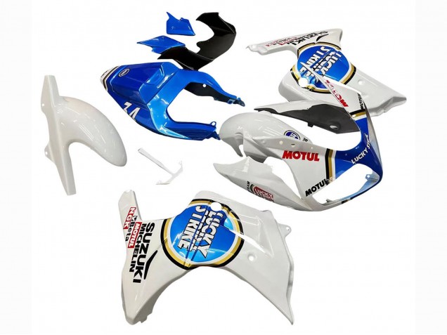 Carena Moto Suzuki SV650 2003-2013 - Bianco Blu Lucky Strike Motul