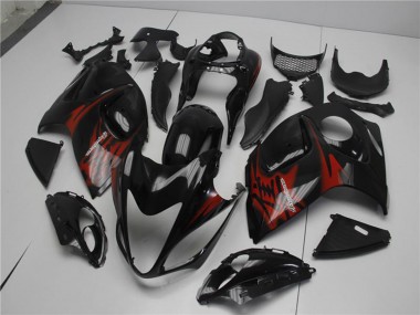 Carene Moto Suzuki GSXR 1300 Hayabusa 2008-2020 - Nero Lucido Rosso