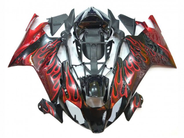 Carena Moto Aprilia RSV1000 2003-2006 - Nero Lucido Rosso Fiamma