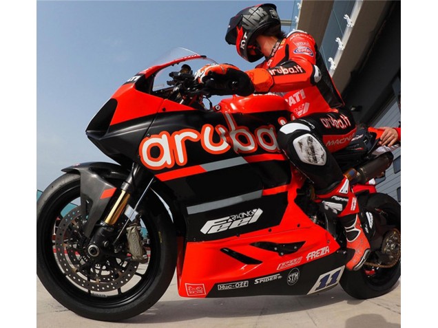 Carena Moto Ducati Panigale V4 V4S 2018-2019 - Rosso Nero Lucido Aruba 11