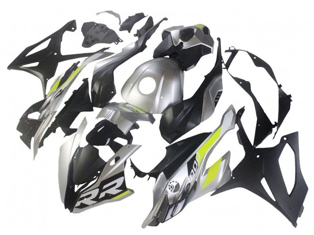 Carena Moto BMW S1000RR 2023-2024 - Argento Nero Opaco Verde Lime