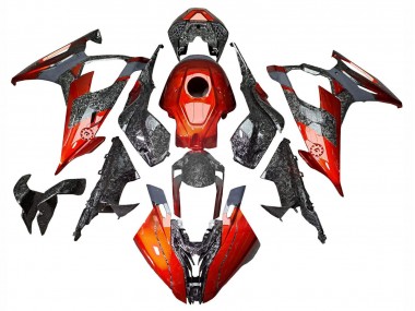 Carena Moto BMW S1000RR 2019-2022 - Arancione Scuro Forgiato Fibra di Carbonio