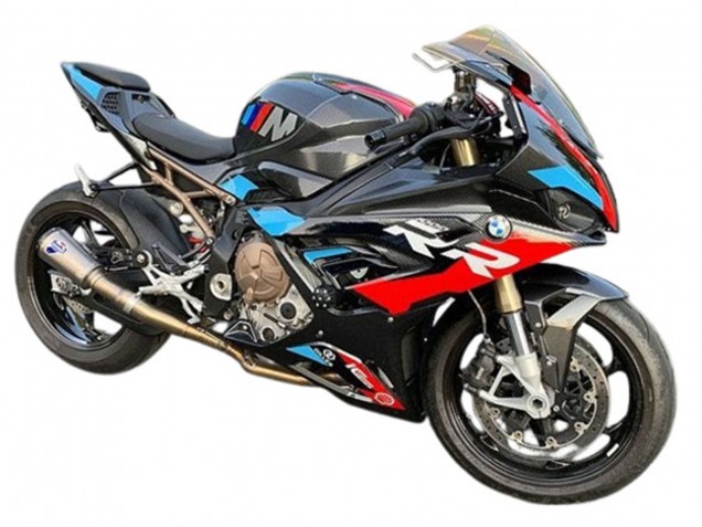 Carena Moto BMW S1000RR 2019-2022 - Nero Blu Rosso Fibra di Carbonio