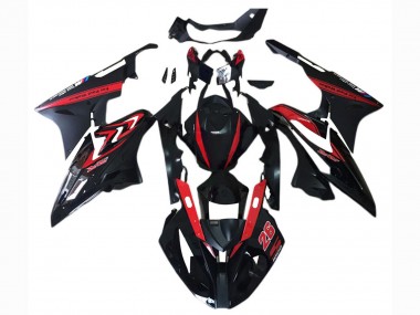 Carena Moto BMW S1000RR 2017-2018 - Rosso Nero Lucido Nero Opaco