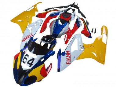 Carena Moto BMW S1000RR 2015-2016 - Giallo Bianco Blu Fiamm 64
