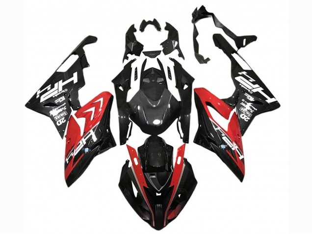 Carena Moto BMW S1000RR 2015-2016 - Rosso Nero Fibra di Carbonio