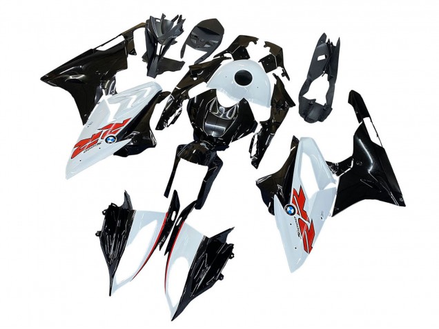 Carena Moto BMW S1000RR 2015-2016 - Bianco Nero Fibra di Carbonio