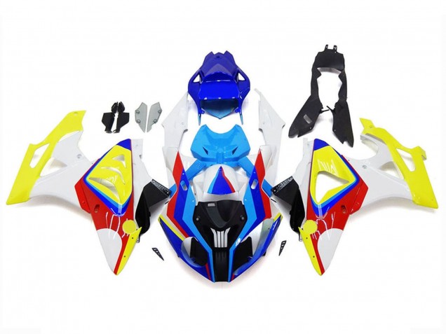 Carena Moto BMW S1000RR 2009-2014 - Bianco Rosso Blu Giallo