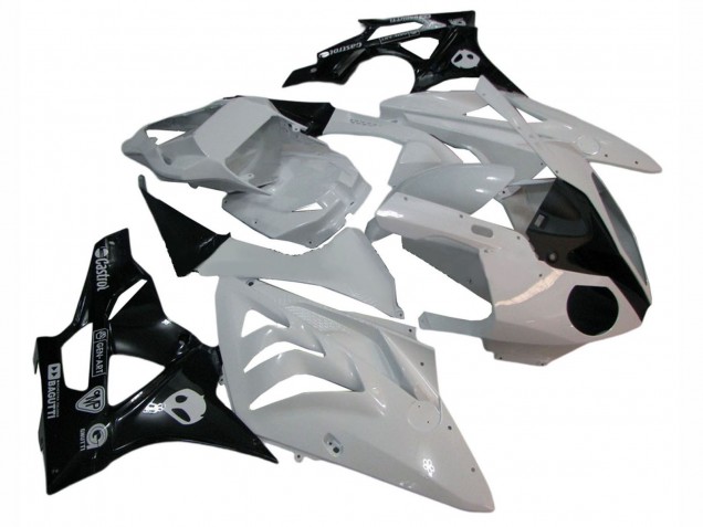 Carena Moto BMW S1000RR 2009-2014 - Bianco Nero Lucido