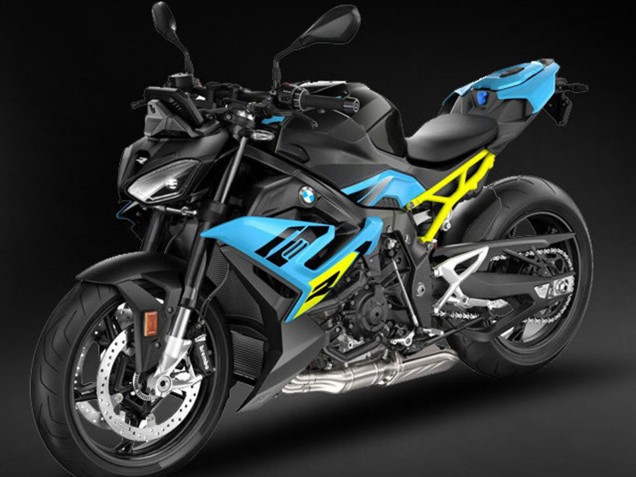 Carena Moto BMW S1000R 2021-2025 - Nero Azzurro Chiaro Giallo