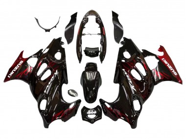 Carena Moto Suzuki GSX600F/GSX750F 2004-2006 - Nero Lucido Rosso Fiamma