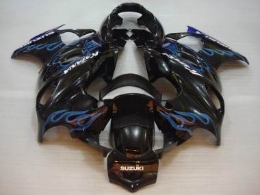 Carena Moto Suzuki GSX600F/GSX750F 2004-2006 - Nero Lucido Blu Fiamma