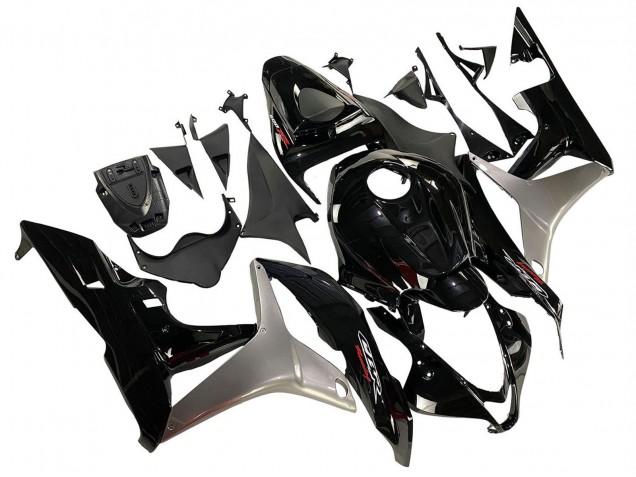 Kit Carena Moto Honda CBR600RR 2007-2008 - Argento Nero Lucido