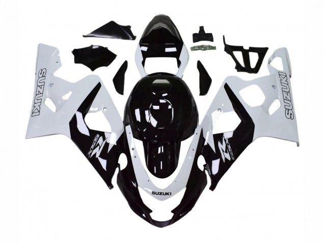 Carena Moto Suzuki GSXR 600 / GSXR 750 2004-2005 - Bianco Nero