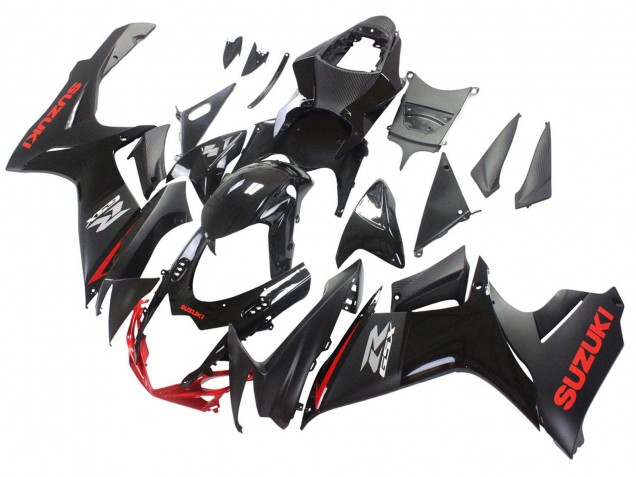 Carena Moto Suzuki GSXR 600 / GSXR 750 2011-2024 - Nero Grigio Rosso Linea