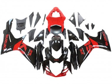 Kit Carena Moto Suzuki GSXR 600 / GSXR 750 2011-2024 - Rosso Nero Lucido