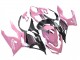 Carena Moto Kawasaki Ninja 400 2018-2024 - Rosa Nero Opaco Honeycomb