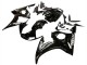 Carena Moto Yamaha YZF R6S 2006-2009 - Nero Lucido Bianco Decals