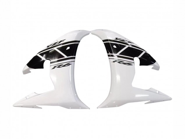 Carena Moto Yamaha YZF R6S 2006-2009 - Bianco Nero Lucido