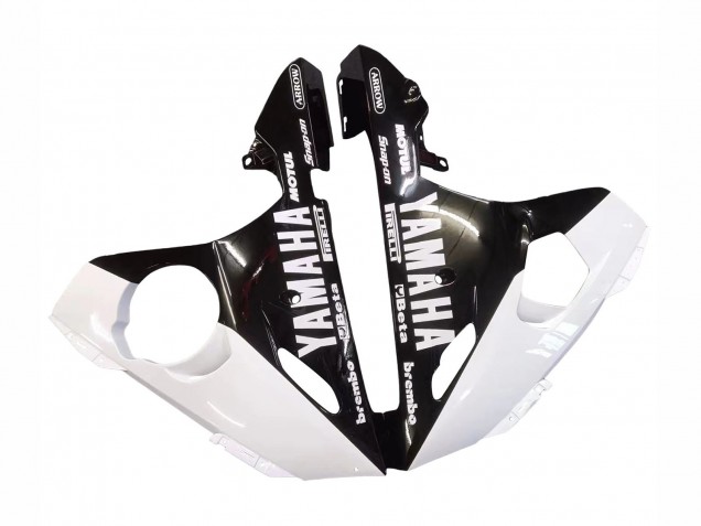 Carena Moto Yamaha YZF R6S 2006-2009 - Bianco Nero Lucido