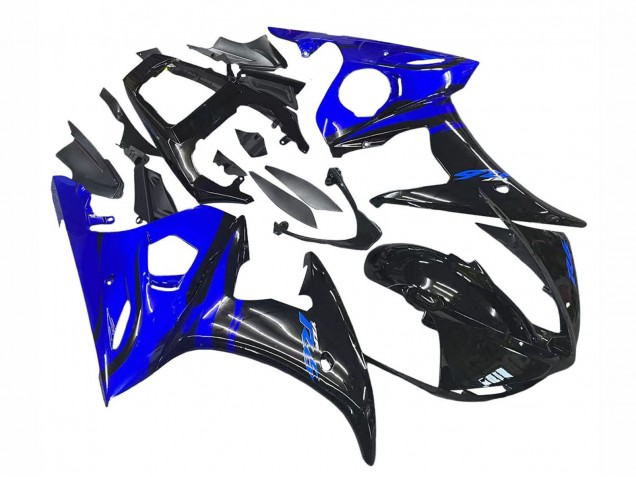 Carena Moto Yamaha YZF R6S 2006-2009 - Blu Nero Lucido
