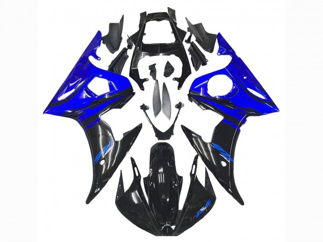 Carena Moto Yamaha YZF R6S 2006-2009 - Blu Nero Lucido