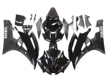 Carena Moto Yamaha YZF 600 R6 2006-2007 - Nero Lucido Nero Opaco