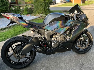 Carena Moto Kawasaki ZX6R 2019-2022 - Nero Arcobaleno