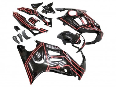 Kit Carena Moto Honda CBR600 F3 1997-1998 - Rosso Nero Lucido