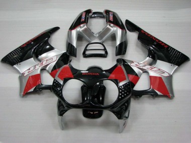 Carena Moto Honda CBR900RR 893 1992-1993 - Argento Rosso Nero Lucido